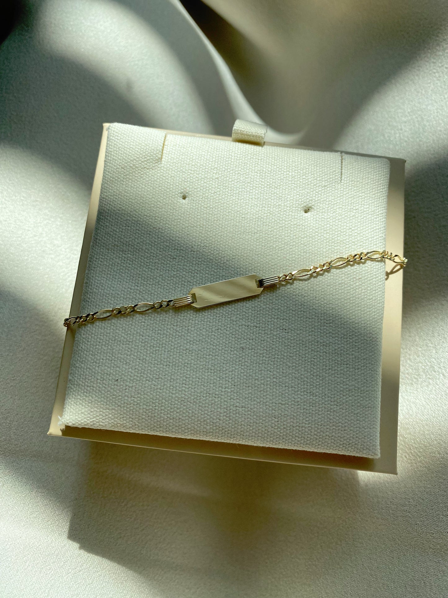 14K Gold Figaro ID Bracelet (Baby/Kids)