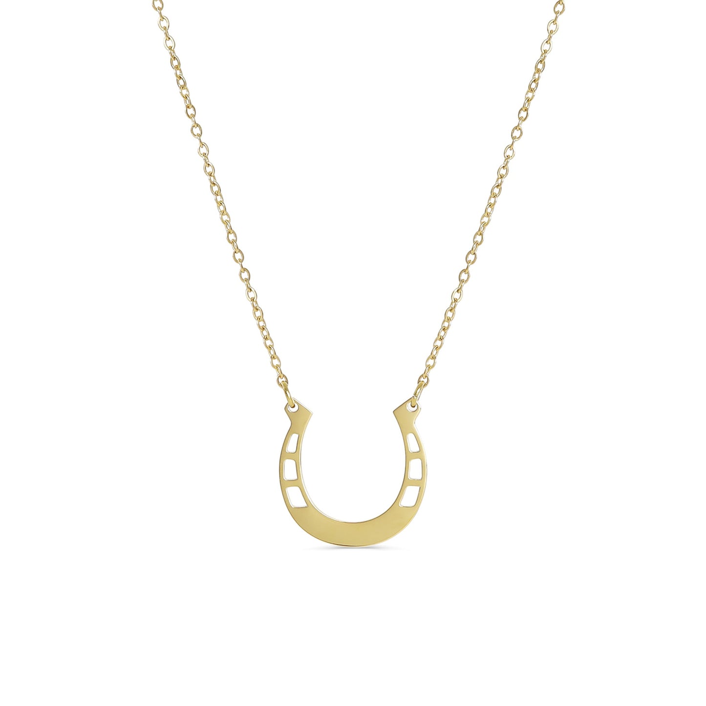 Gold Horseshoe Necklace