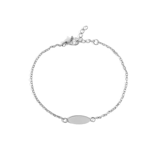 Oval Silver Bracelet