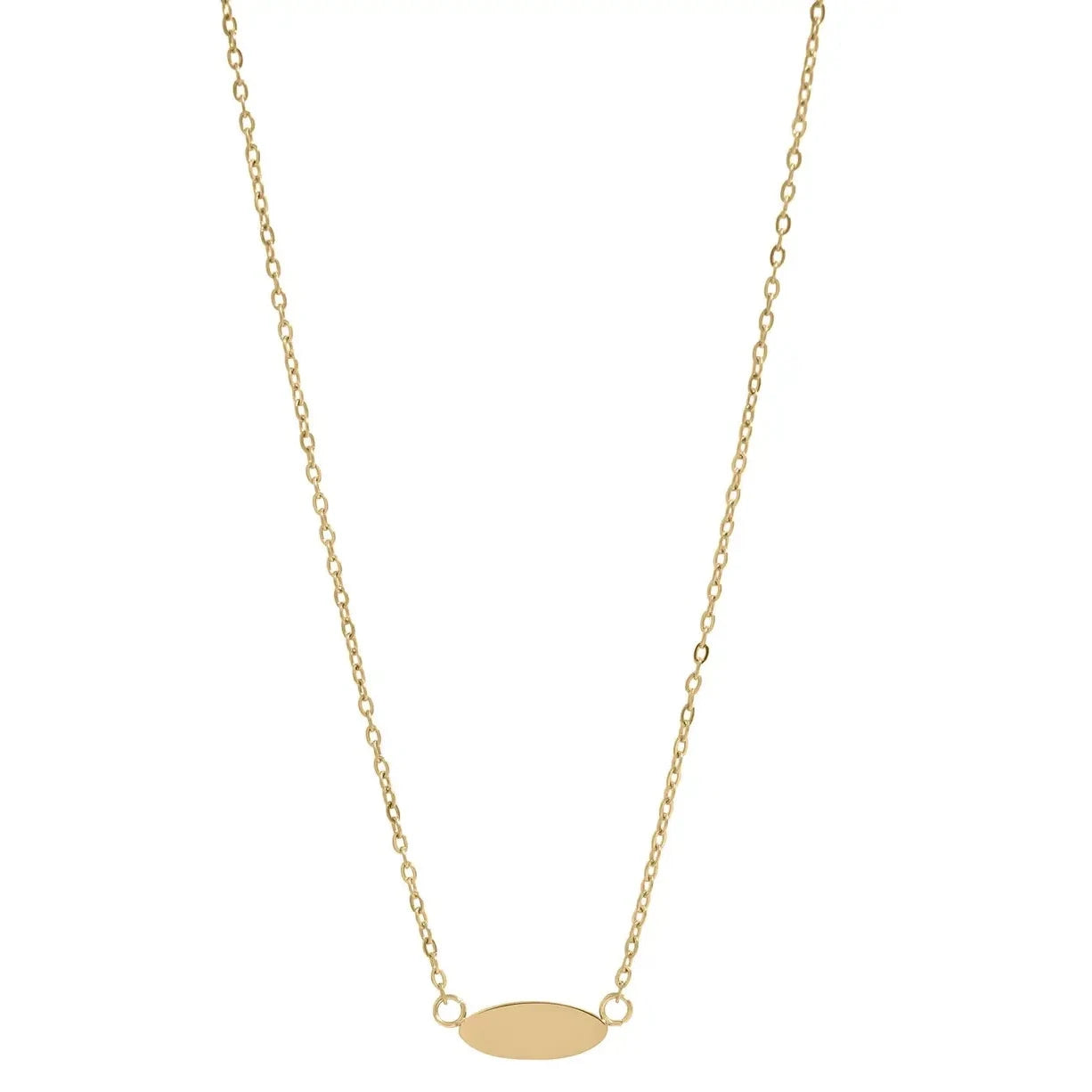 Oval Gold Necklace