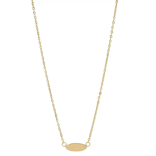 Oval Gold Necklace