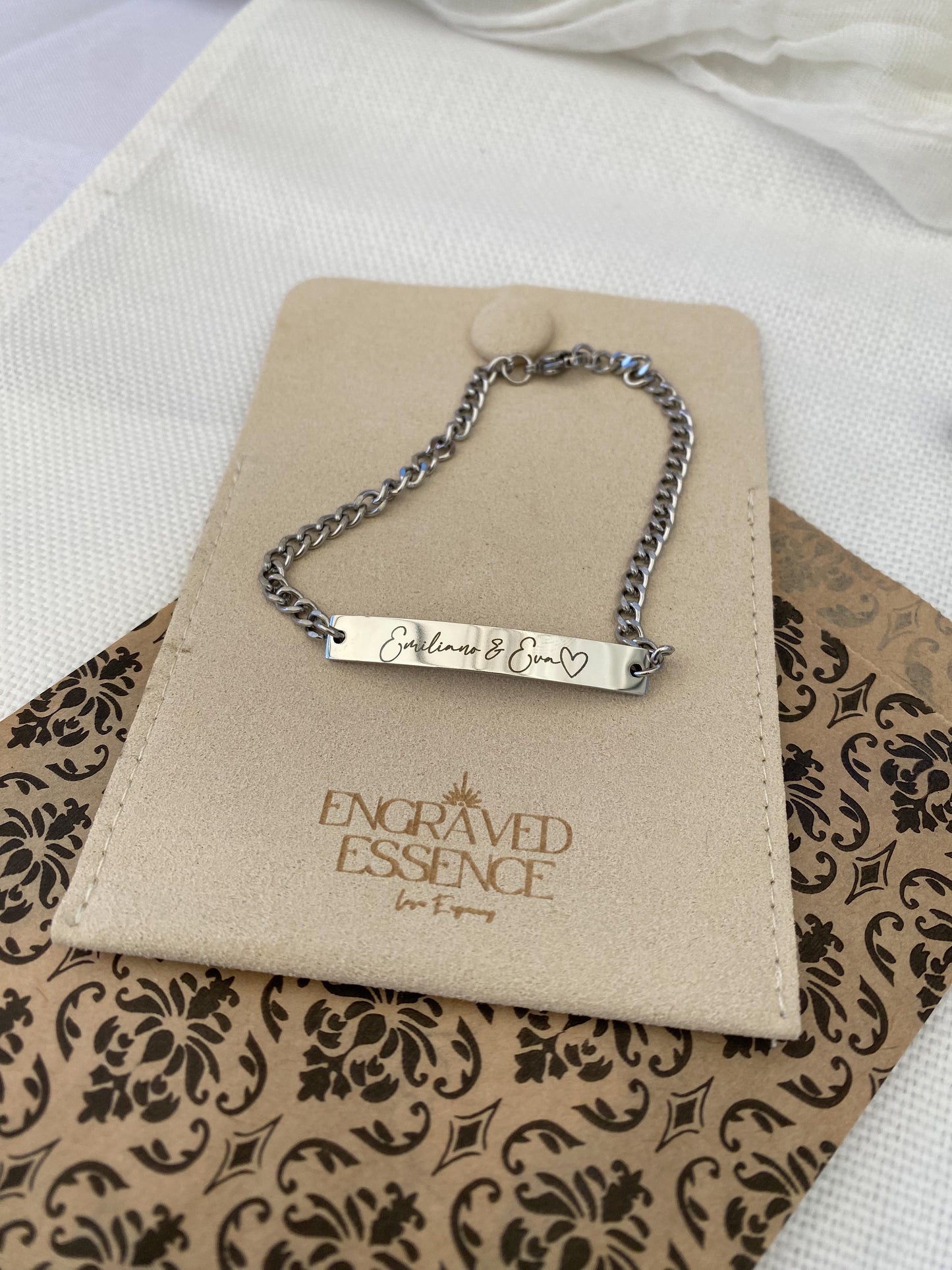 Silver Curb Chain Bracelet