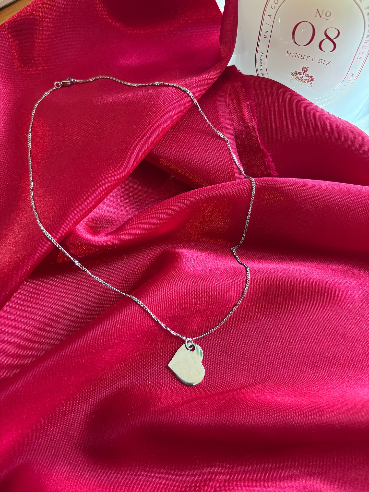 Silver Heart Pendant Necklace