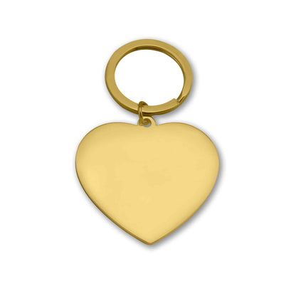 Gold Heart Keychain