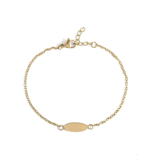 Oval Gold Bracelet