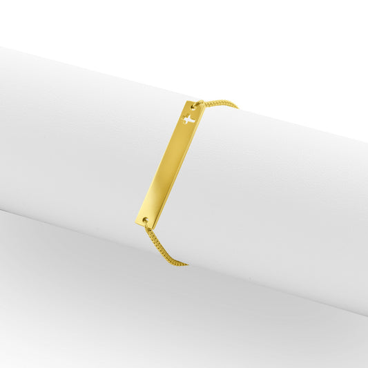 Gold Cross Bracelet