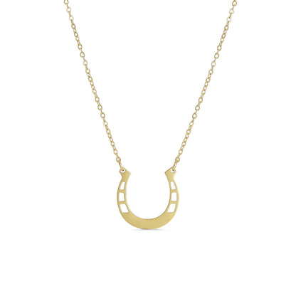 Gold Horseshoe Necklace