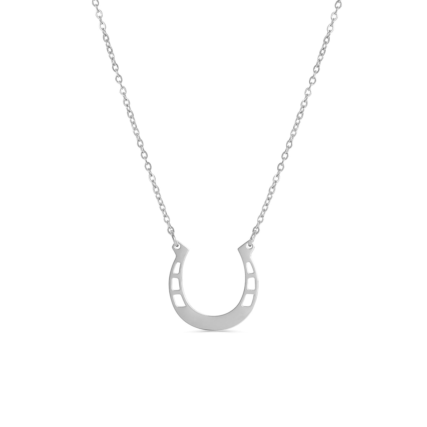 Silver  Horseshoe Necklace